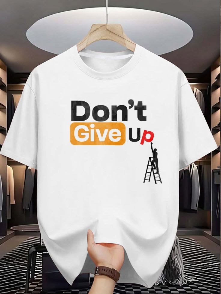 Don't Give Up statement tee