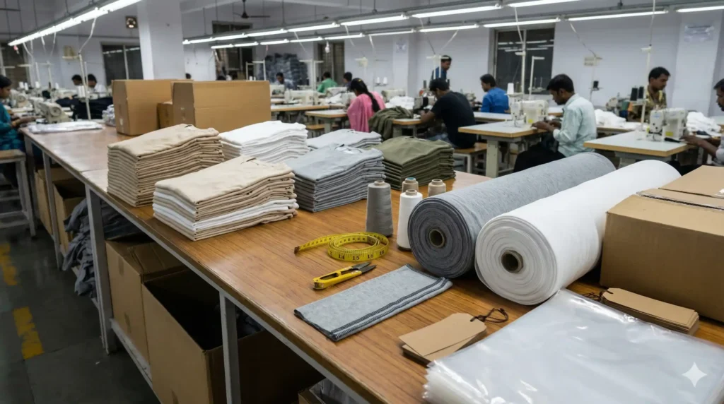 Our Tirupur knitwear unit — cutting, stitching and finishing