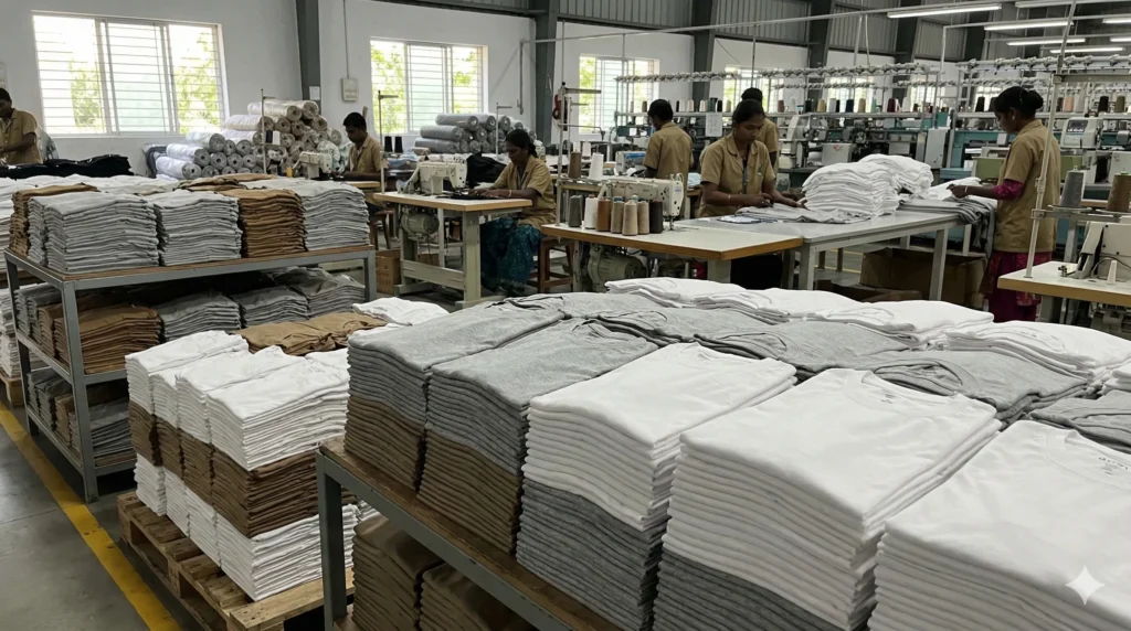 Inside our knitwear factory in Tirupur