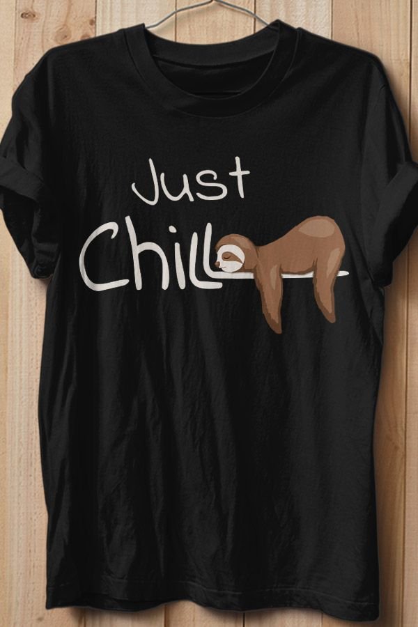 Just Chill casual knit tee