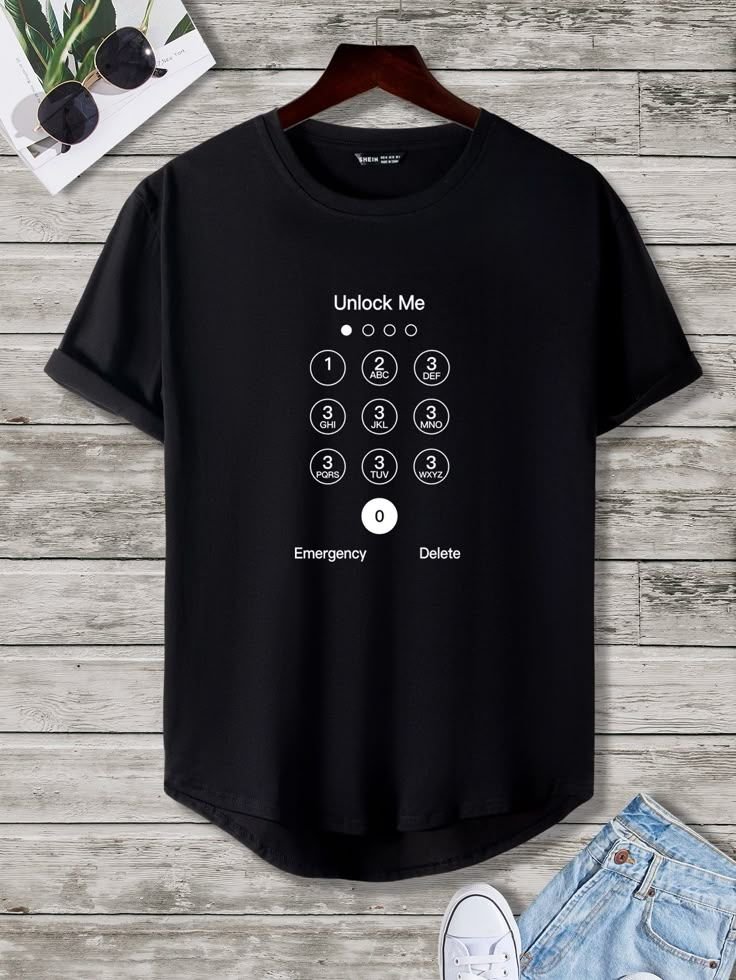 Unlock Me graphic knit tee