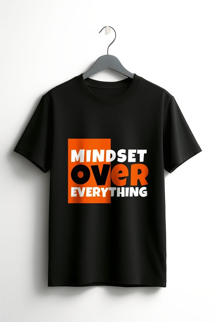 Mindset Over Everything statement tee